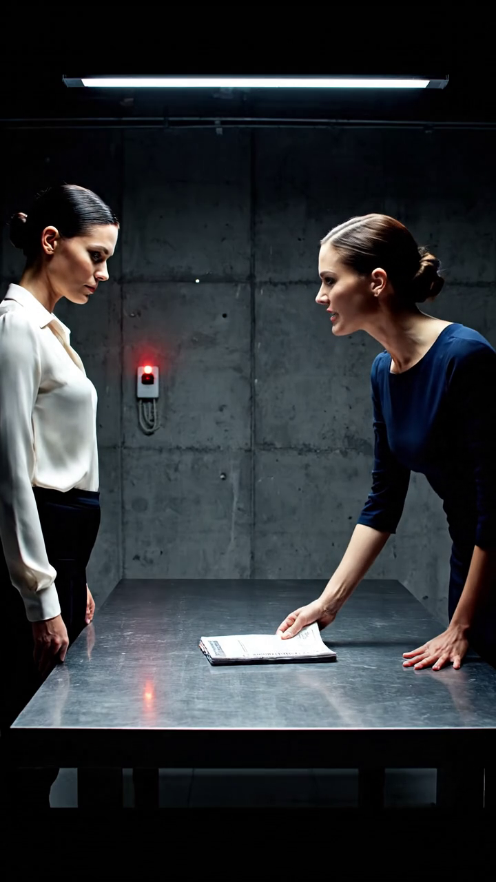 Ma sœur m'a enfermé dans notre sous-sol insonorisé, a glissé un transfert de confiance à travers une table en acier, et a dit, 