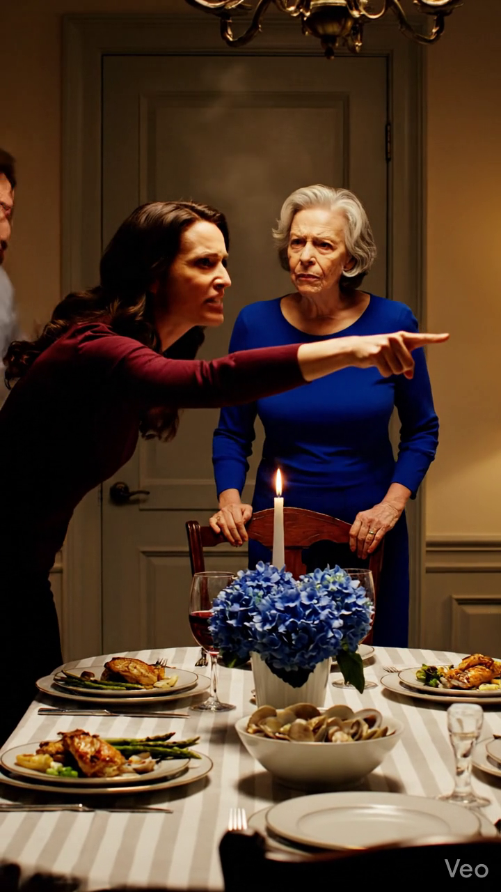 Ma belle-fille pointait vers la cuisine et criait : Je ne t'ai pas invité. Je cuisinais son dîner d'anniversaire depuis cinq ans dans la maison que mon mari et moi avons construite. La seule chose plus froide que sa voix était la façon dont mon fils se tenait là et la laissait le dire. Pleins feux8