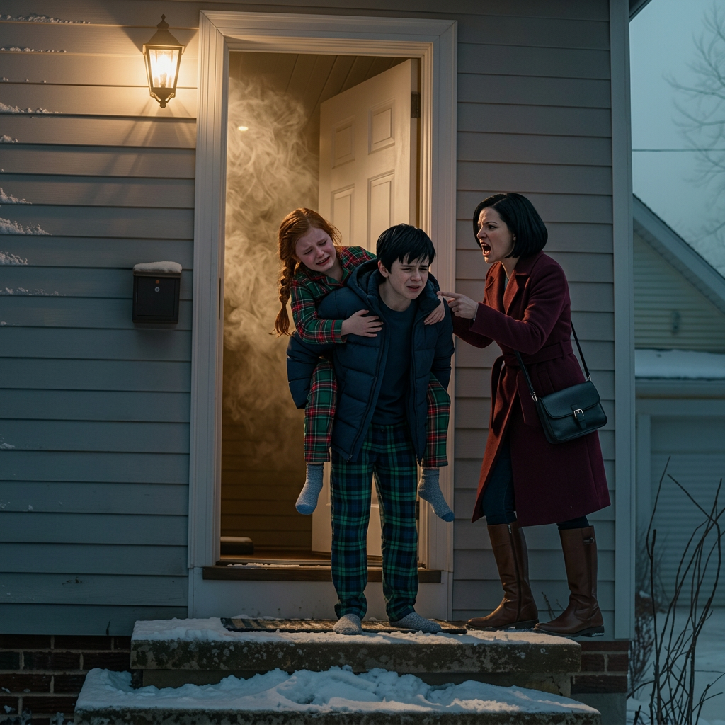 Vous nous avez laissés mourir. À 4 h 32 du matin, mon neveu de onze ans était debout sur mon porche glacé avec sa demi-sœur consciente sur le dos après que mon frère et sa femme glamour soient partis pour une ouverture de casino, ont fait confiance à une serrure intelligente plus que leurs enfants, et sont rentrés à la maison certains argent pourrait enterrer la vérité jusqu'à ce qu'un petit détail sur cette porte commence à déchirer leur vie parfaite. Nouvelles