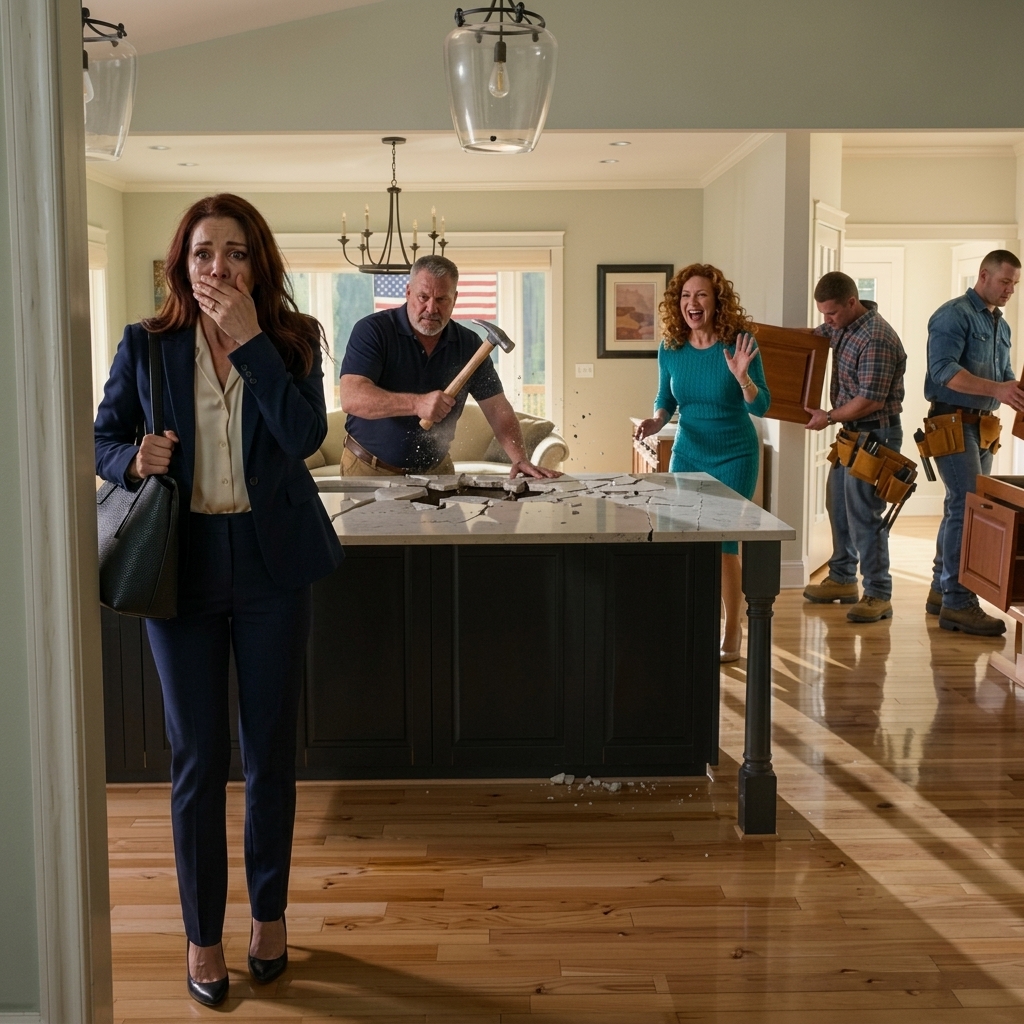 Je suis rentré tôt chez moi et j'ai trouvé mon beau-père qui déchirait ma cuisine de 90 000 $ pendant que mon équipe de soeurs retirait mes cabinets personnalisés. Quand j'ai essayé de les arrêter, il m'a envoyé dans mon propre salon. Au moment où je suis sorti, ils n'avaient toujours aucune idée de ce qu'ils avaient mis en mouvement Nouvelles