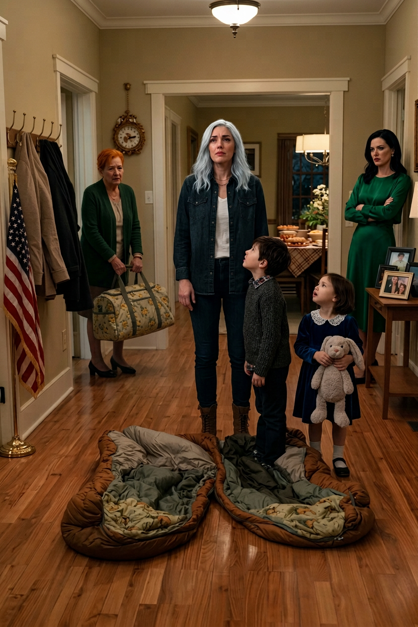 Ma mère a jeté deux sacs de couchage au sous-sol à mon enfant de six ans et a dit que les enfants de ma soeur ont obtenu la chambre d'amis parce qu'ils étaient déjà installés, mais quand j'ai regardé mes enfants debout là dans leurs vêtements de Thanksgiving, l'un tenant un lapin farci et l'autre regardant mon visage trop attentivement pour un garçon que jeune, j'ai finalement compris que la chose briser dans ce couloir n'était pas l'arrangement de sommeil c'était la dernière excuse que j'avais laissée pour rester fidèle à une famille qui ne m'aimait que lorsque j'étais utile. Nouvelles