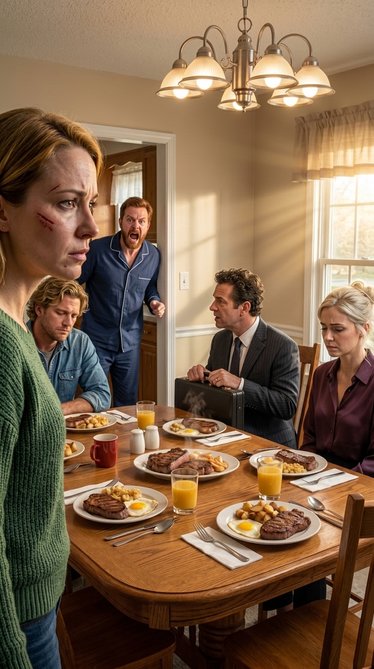 Mon mari m'a frappé quand j'ai découvert qu'il trichait. Le lendemain matin, quand il s'est réveillé à l'odeur de sa viande préférée, il a dit : 