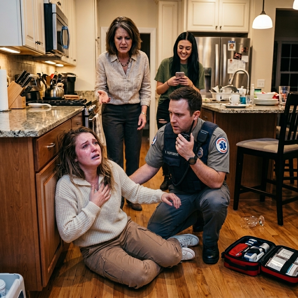 Ça va. Arrête de faire une scène. Ma mère a craqué pendant que je m'asseyais sur le sol de la cuisine pour respirer. Ma sœur a ri en disant que j'étais juste dramatique. Mais quand l'EMT a remarqué que mes lèvres devenaient bleues, il a discrètement radiographié pour des renforts policiers. Ce que les résultats du test ont révélé... Nouveau jour