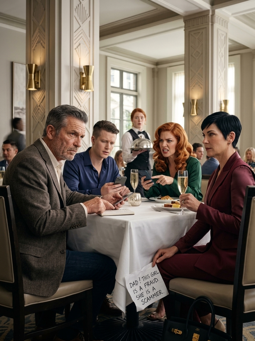 CNU MY SON'S NEW FIANCÉE SAT AU DIMANCHE LUNCH DANS L'ADOLPHE ET LA COLLECTE DEMANDÉ UN 2 000 000 $ ,comme si j'étais un distributeur de billets de 800 k$, 400 k$ FLEURS, 300 k$ DRESSE QUAND SA MÈRE A MILÉ ET APPELÉ LES NORMES FAMILIALES. Mon fils était en train de m'envoyer une note sous le tableau. J'ai laissé mon faux CALM, je l'ai laissée parler dans un corner, et j'ai dit deux mots qui ont fait la table d'entrée. Son petit frère, sa mère, mes parents, et mon fils étaient comme s'il avait eu son sang-froid pendant des mois... parce qu'elle a fini par se rendre compte que j'avais été... Et son prochain mouvement me dirait exactement combien d'hommes elle avait déjà rouillé...