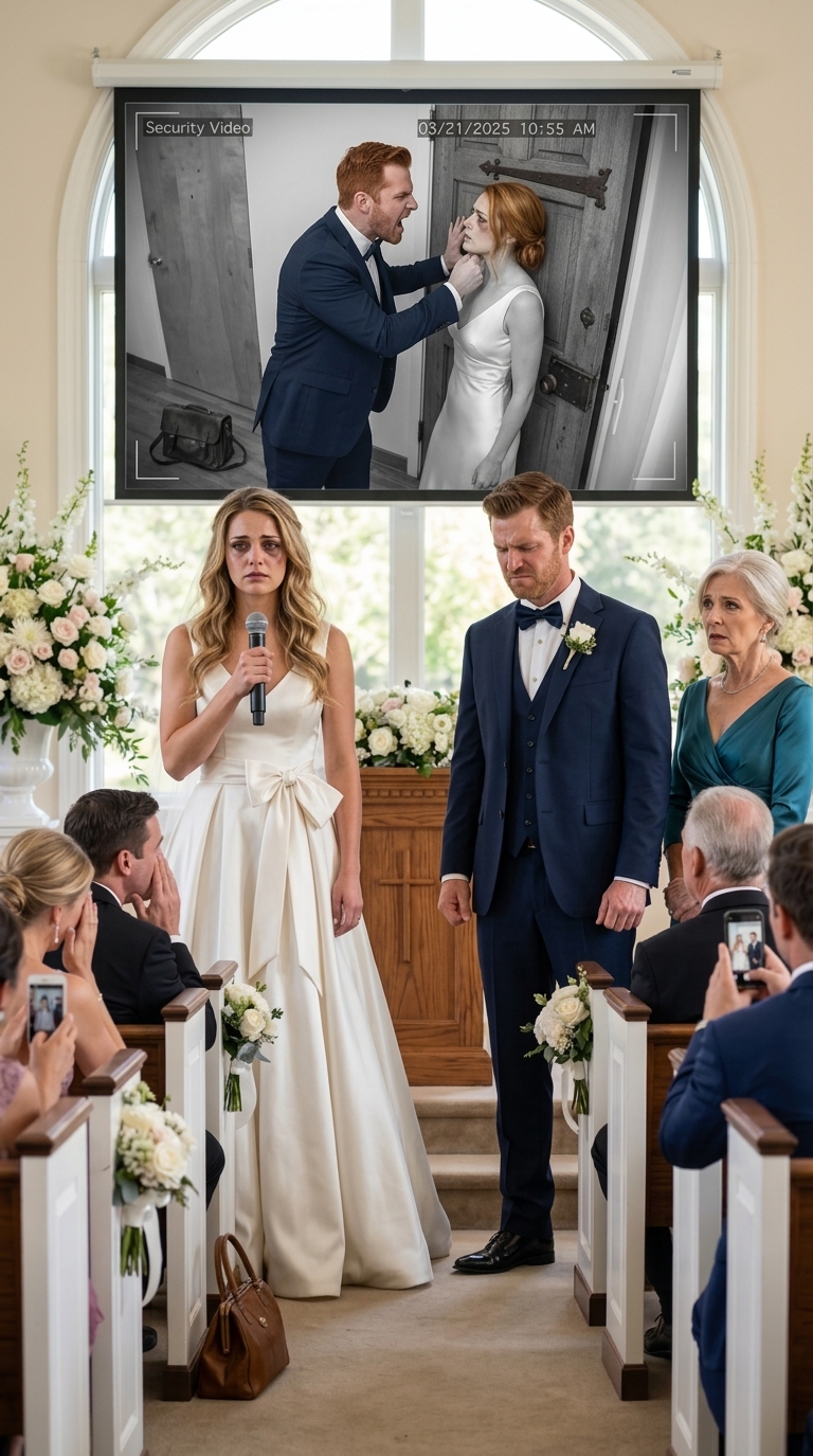 Je suis entré dans mon propre mariage avec un oeil noir caché sous le maquillage, et l'homme qui attendait à l'autel a souri comme il me possédait. Puis je l'ai entendu murmurer, 