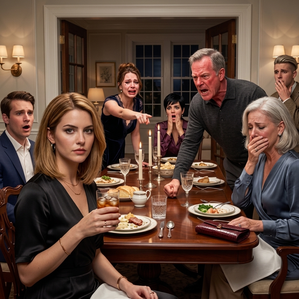 Au dîner, mon père a loué ma sœur pour avoir payé sa propre voie, alors j'ai exposé les 3 200 $ qui ont frappé son compte chaque mois Royals