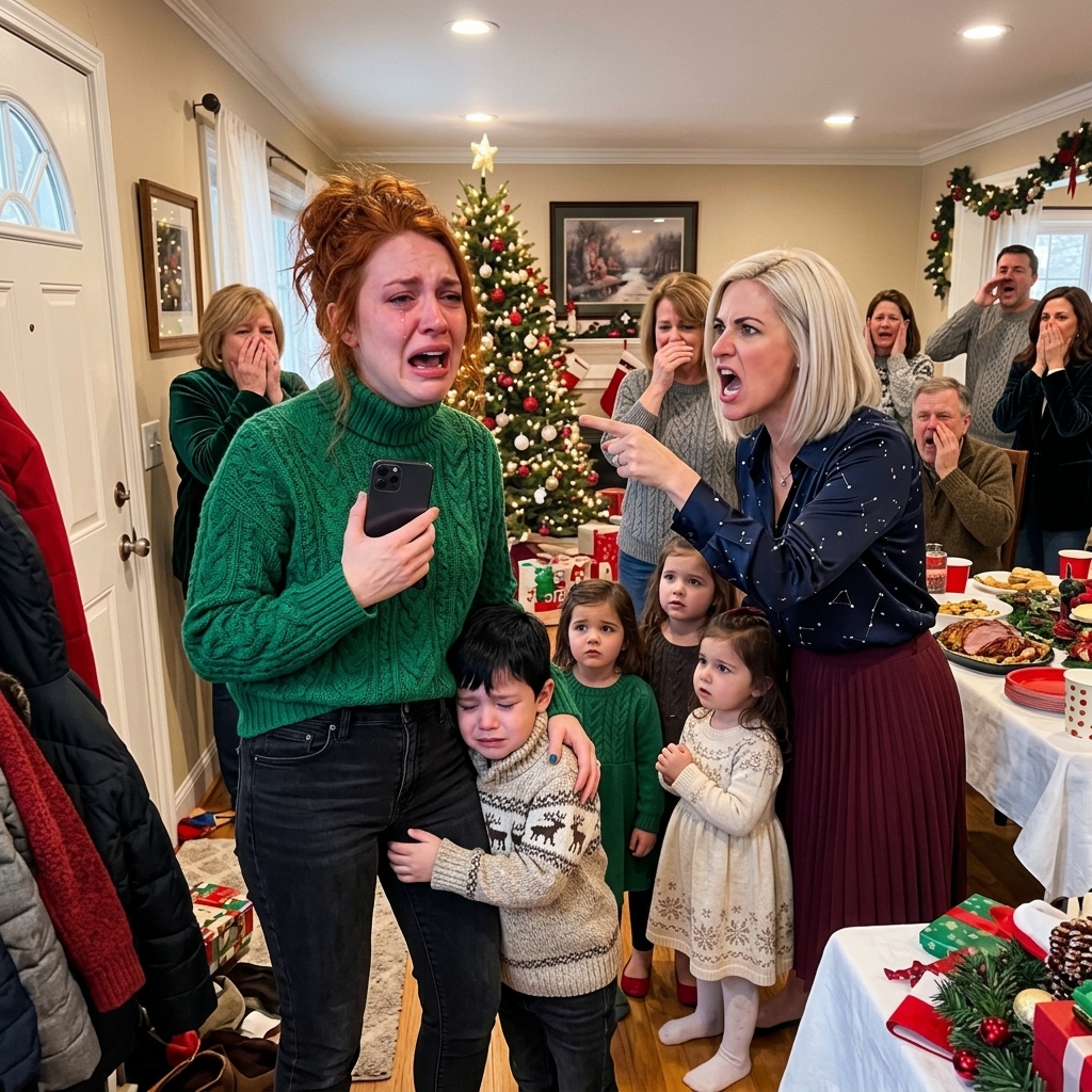 Ma famille ne voulait pas d'enfants à la fête de Noël, y compris mon fils. Mais quand je suis arrivé, ma sœur, trois enfants étaient déjà là. «Ils méritent d'être ici, ont-ils dit. Je n'ai rien dit et j'ai emmené mon fils. J'ai envoyé un message 'Vous allez tous payer pour cela. Mon téléphone a commencé à vibrer sans arrêt. 57 appels manqués. Nouveau jour