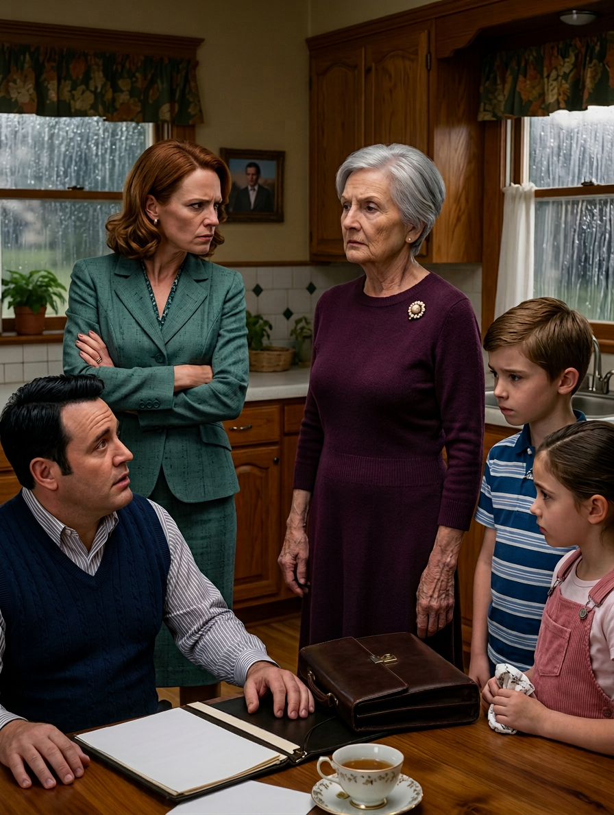 J'étais déjà habillé pour le dîner quand mon fils m'a envoyé un texto. Ma femme ne veut pas de vous là-bas et à l'aube j'avais ouvert le dossier avec chaque chèque, chaque paiement de frais de scolarité, chaque transfert hypothécaire qui a construit leur vie nouvelle parfaite. Quand ils sont venus frapper à ma porte le lendemain matin, je prenais une tasse de thé, une pile de papiers de banque, et une phrase que j'aurais dû dire il y a des années.