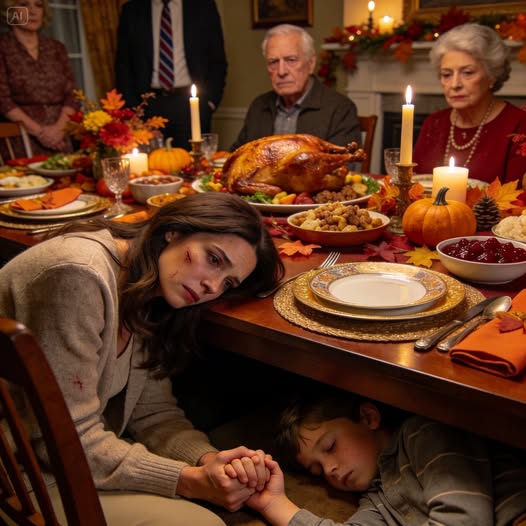 Mes parents ont préparé le dîner de Thanksgiving pour la famille. Mais dès que mon fils et moi l'avons mangé, nous nous sommes effondrés. Alors que ma vision s'estompait et que le monde autour de moi commençait à s'estomper, j'ai entendu ma mère murmurer, enfin... paix et silence. Ma sœur a ri et a dit, Merci d'avoir disparu, vous deux. Avec la dernière de mes forces, j'ai saisi la main de mon fils et chuchoté, Ne bougez pas encore... restez immobile. Ce qui s'est passé ensuite était quelque chose que personne n'aurait pu prévoir. Histoire