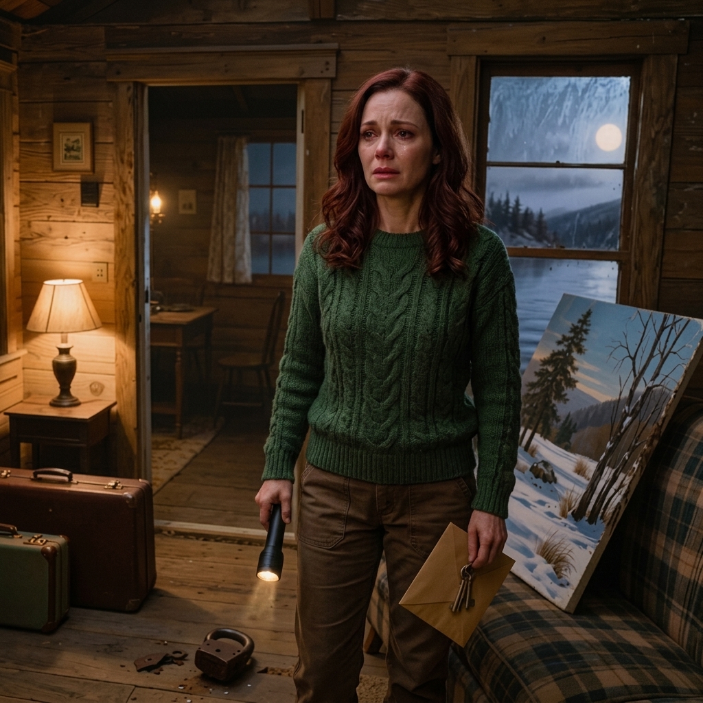 Le juge a remis à mon ex la maison, les voitures, et chaque dollar que nous avons construit ensemble, et Brandon a en fait ri quand la seule chose qui restait à mon nom était mon grand-père, sans valeur, cabine près du lac, mais après que j'ai cassé la serrure rouillée, tiré une peinture d'hiver du mur, et trouvé une enveloppe taped avec une clé en laiton à l'intérieur, j'ai lu une ligne qui a tout changé, ce qui est dans cette boîte n'est pas un cadeau. C'est une correction. Nouvelles