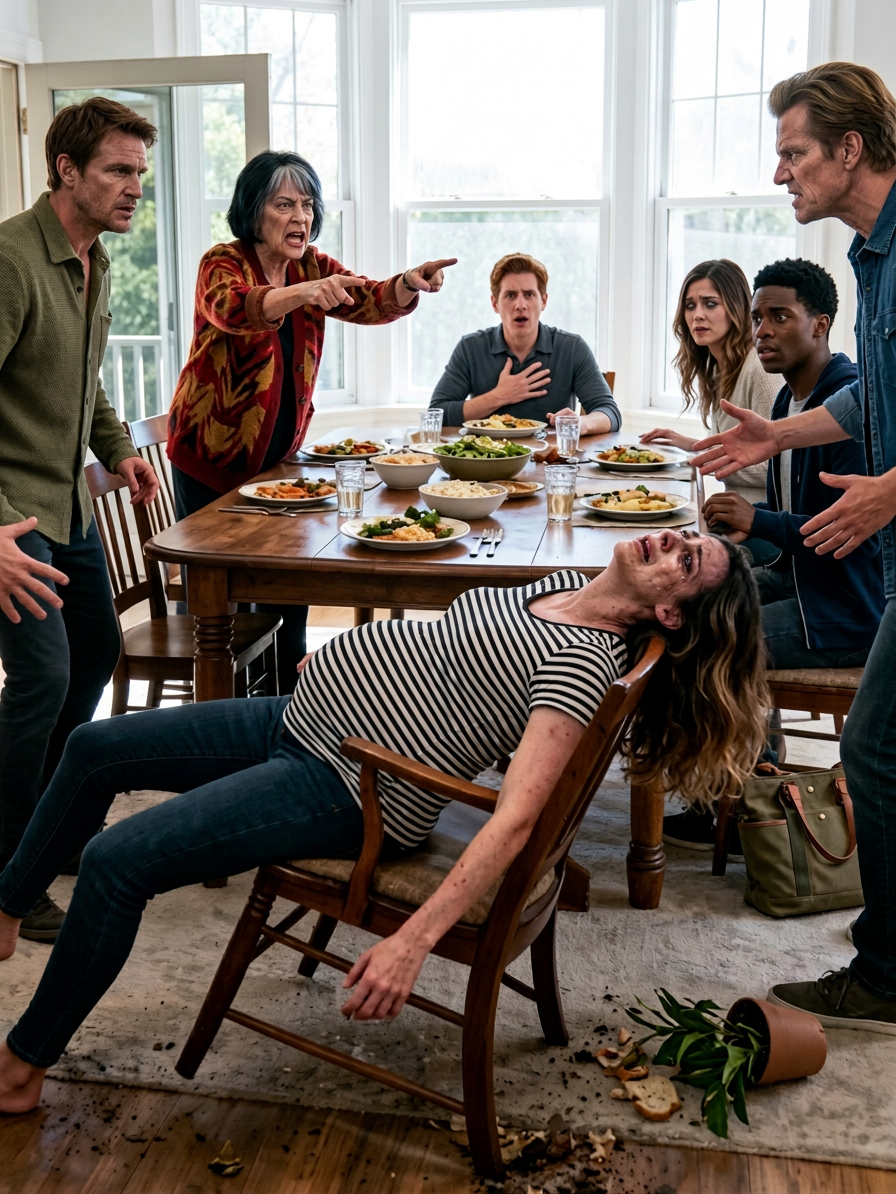 Lors d'un dîner en famille, je me suis soudainement évanouie pendant sept mois. Mon mari, après sa mère...