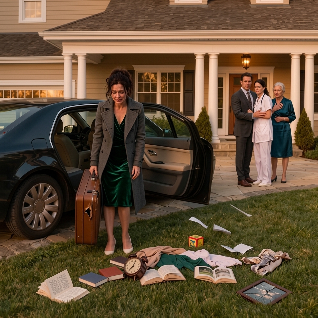 Je suis rentré de l'enterrement de ma grand-mère pour trouver mes vêtements sur la pelouse, mon mari souriant à côté de sa maîtresse dans ma robe, et sa mère disant, 