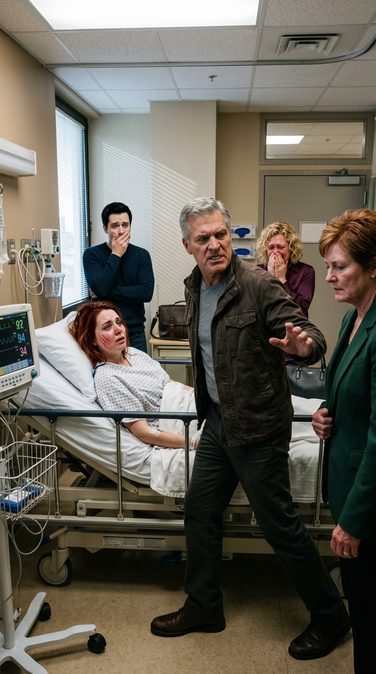 J'étais allongée dans un lit d'hôpital quand ma belle-mère m'a giflé devant mes propres parents et crié, 