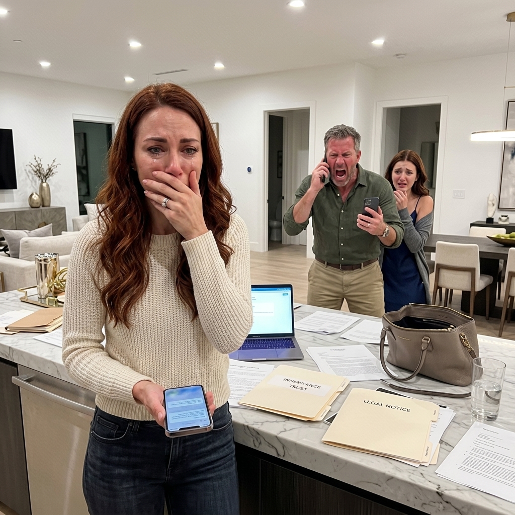 Mon mari m'a appelé de son voyage de golf. J'ai déplacé votre héritage dans mon nom. Commencer une nouvelle vie avec quelqu'un de jeune qui m'apprécie. Il a ri de ma stupidité. J'ai dit calmement, je sais, vous le méritez. Quand il a contacté sa banque, ses yeux sont devenus rouges... Nouveau jour