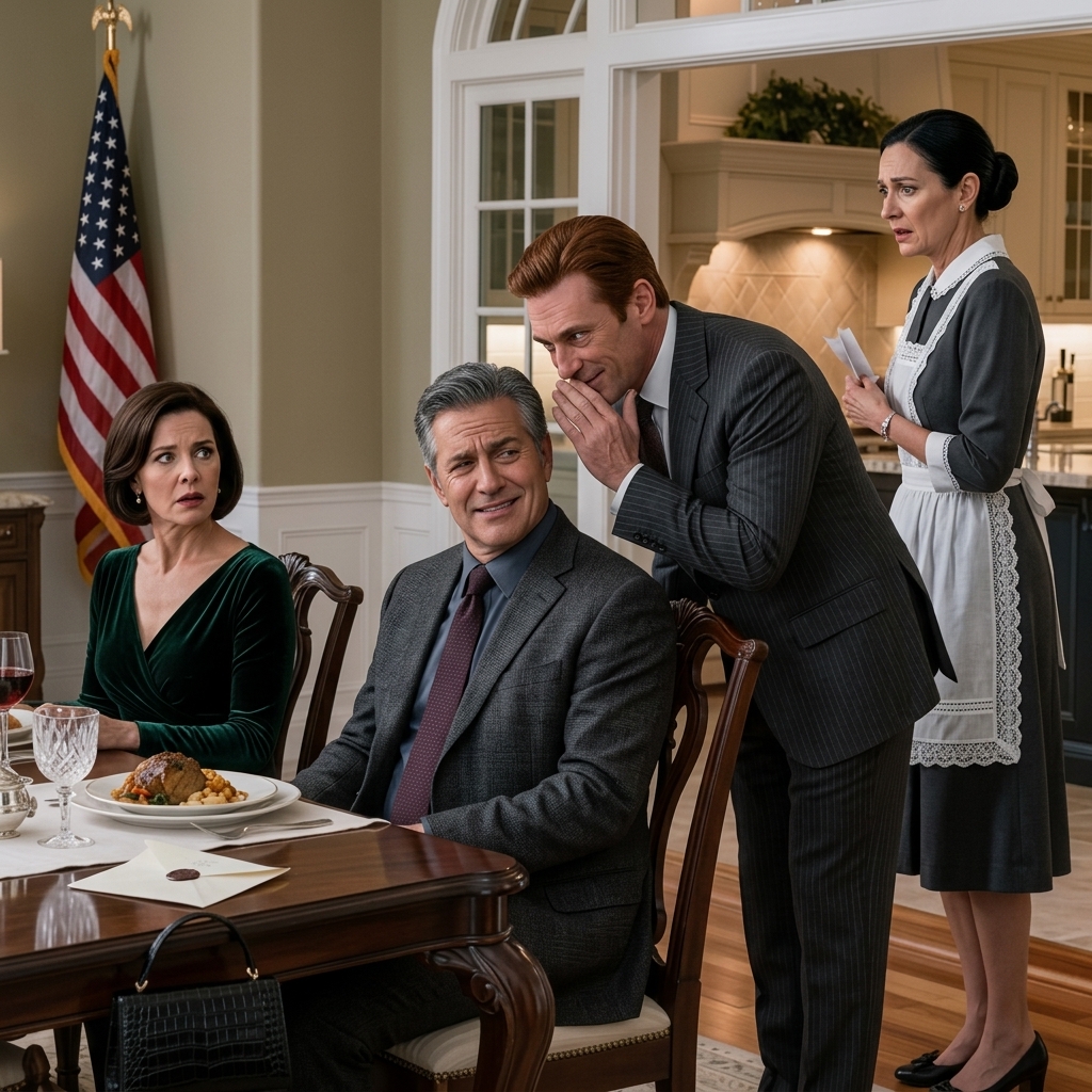 Pendant le dîner avec mon fils, un message sur mon téléphone a dit,