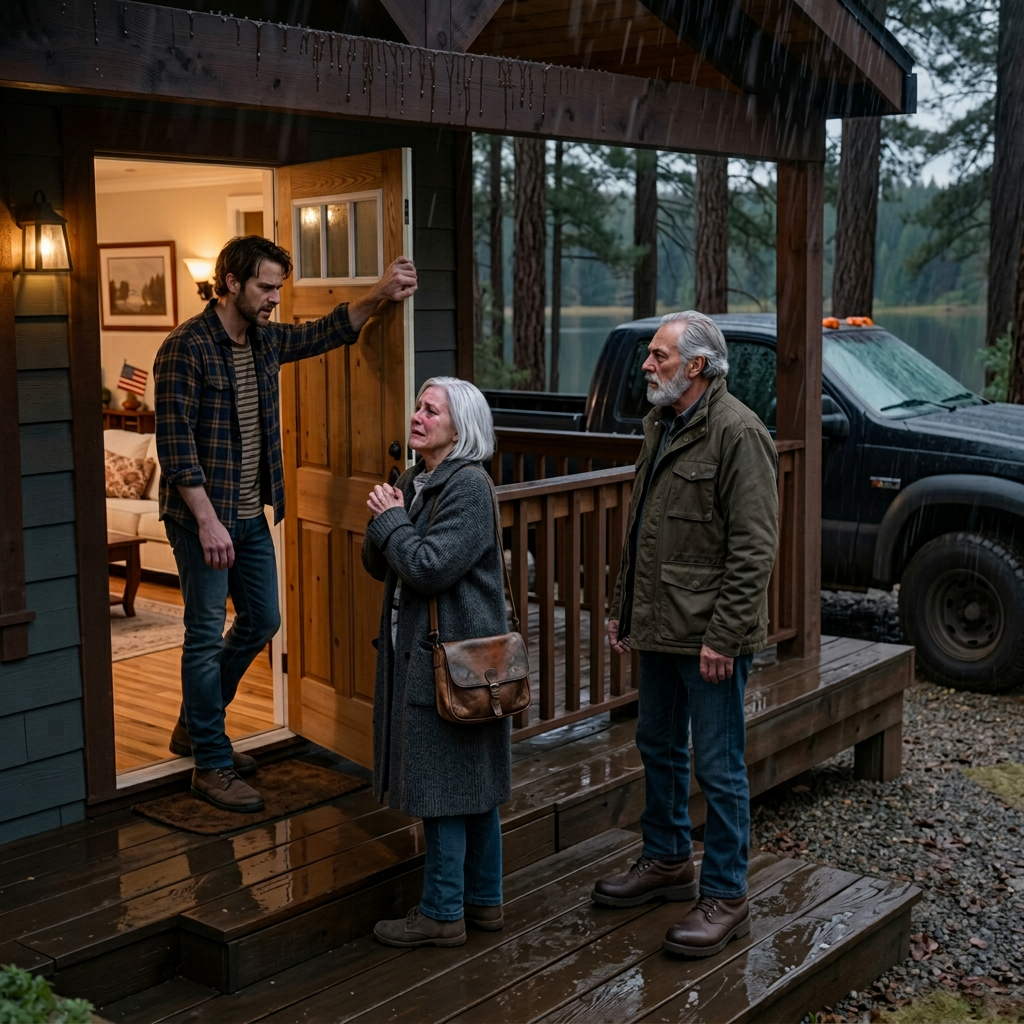 Maman est arrivée sous la pluie en disant qu'ils avaient vendu leur maison pour Bella et qu'ils devaient marcher droit dans ma maison du lac. Je suis resté dans la porte, papa a continué à faire pression, et pour la première fois depuis des années, ma réponse n'a pas fléchi.
