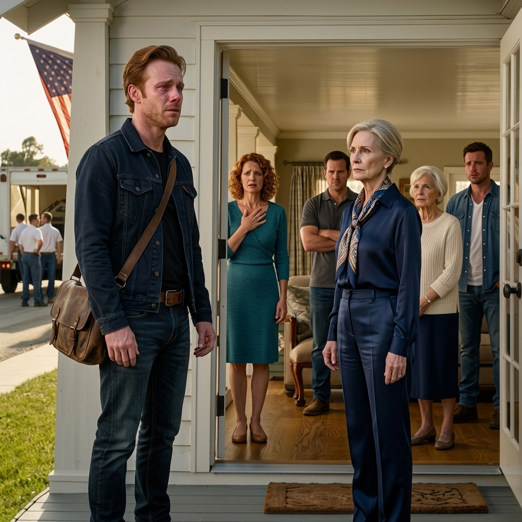 Mon fils a dit que sa femme, les enfants et sa mère emménageaient chez moi samedi matin, la porte de devant avait sa propre réponse...