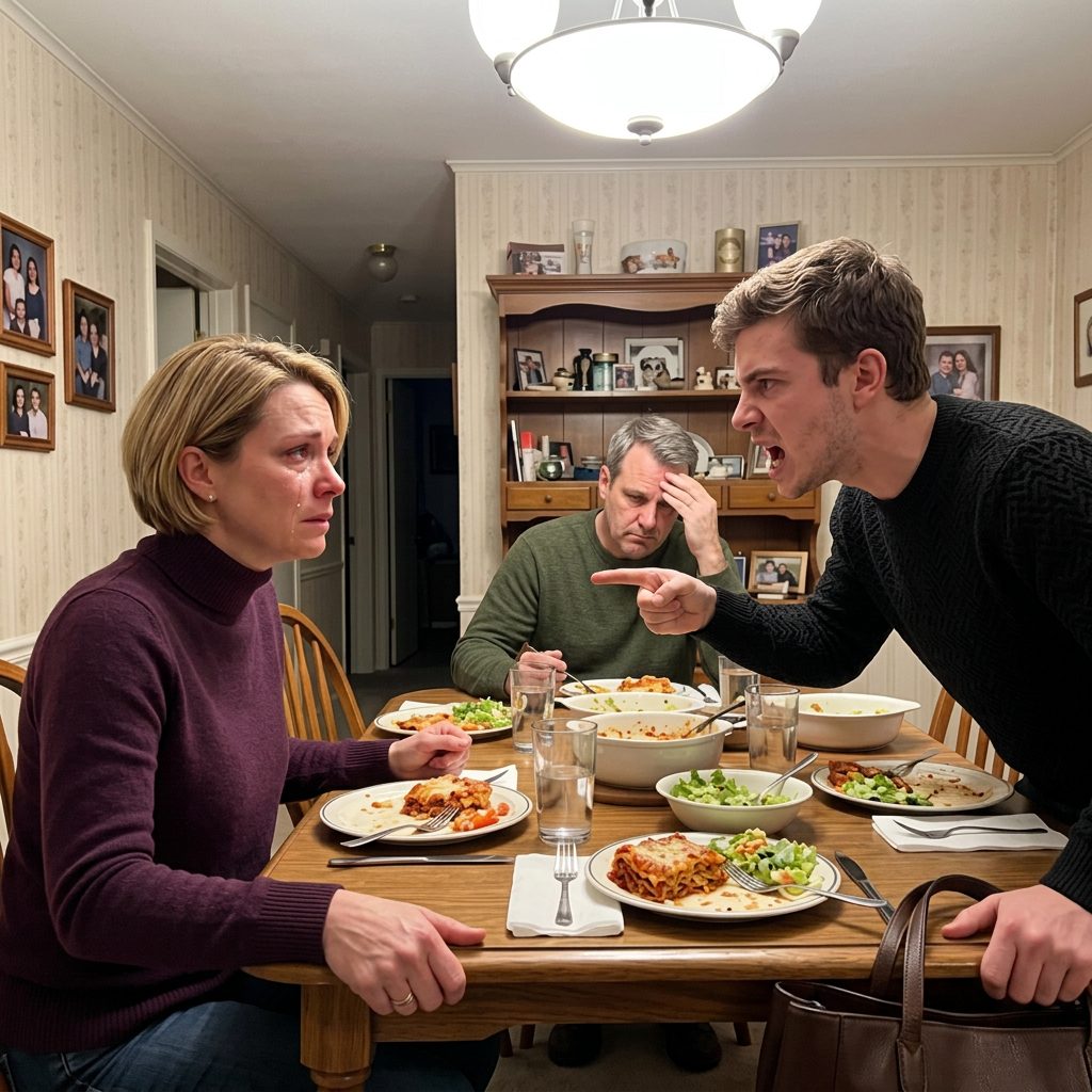 Au dîner, mon beau-fils me regarda droit et dit: «Vous êtes un perdant. Mais ma mère n'est pas. Mon mari n'a rien dit. Je n'ai rien dit. Je me suis assise là et je l'ai prise. Une semaine plus tard, il n'avait pas de travail, pas de voiture, et nulle part où rester. Ce soir-là, mon mari m'a appelé en panique. Nouveau jour