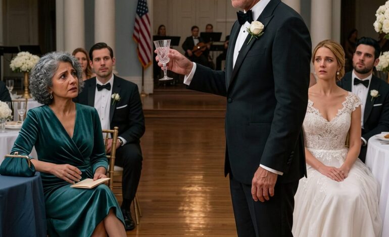 J’ai travaillé 31 ans pour élever ma fille seule. Lors de son mariage, son nouveau père en droit a grillé les normes de la maison devant 400 invités puis j’ai résisté.