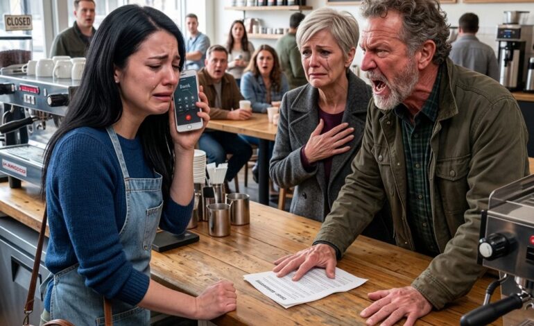 Après quatre ans de silence, mes parents sont entrés soudainement dans mon café en souriant comme si de rien n’était. Puis mon père a glissé sur un contrat et a chuchoté qu’un appel à mon propriétaire pourrait me ruiner. Je l’ai appelé sur haut-parleur, et ce qu’il a dit a tout changé en quelques secondes. Rois