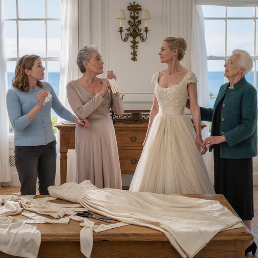 La veille de son mariage à Newport, Lorie a trouvé sa robe de 18 500 $ coupée en tranches sur le lit, son texte de sœur brille à côté de lui. Devinez que la robe laid correspond à la laid mariée. Sa mère chuchotait, c'est du tissu. Ne soyez pas dramatique. Mais Lorie n'a pas crié. Elle ouvrit son classeur d'assurance et vers midi, deux officiers frappaient la porte de la Providence.