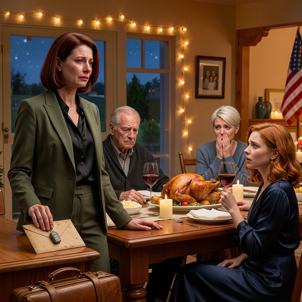 Au dîner de Thanksgiving, mes parents m'ont dit, 