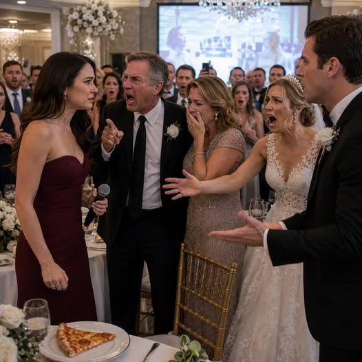 Au mariage de 1,2 million de dollars de ma soeur, tout ce que j'ai eu c'était une tranche de pizza froide. Ma mère s'est éternue, et paie les places. Ma sœur s'est évanouie. Pendant les discours, j'ai pris le micro. J'ai une présentation spéciale. L'écran s'est allumé. Leurs visages sont devenus pâles. Débrouillez-vous ! Deux cents invités ont gelé. La vengeance servie froide. Nouveau jour