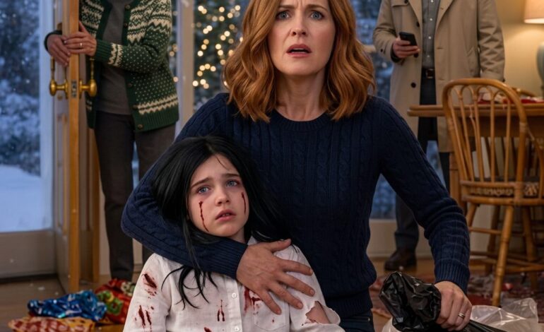 Ma fille de 7 ans est rentrée de la maison de grand-mère après Noël en portant un sac poubelle parce que grand-mère a dit qu’elle était trop grosse pour de jolis vêtements, et quand j’ai vu les marques sur sa peau, je n’ai pas envoyé un message que j’ai conduit directement à ma mère dans la porte de la loi.