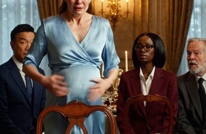 A la table de mes parents, j'ai dit que j'allais donner naissance, mais ma mère n'a regardé que la chaise et a dit que je roulais le soir