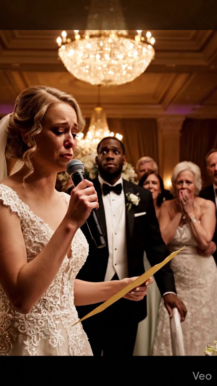 Le jour de mon mariage, ma famille de maris a pris les neuf sièges à la table principale et a poussé mes parents à côté des portes de la cuisine comme l'aide engagée puis sa mère a souri, 'Ils ont l'air si pauvres,' et mon marié a hurlé... alors j'ai marché sur la scène, pris le micro, et a dit cinq mots qui a fait son verre de champagne s'arrêter à moitié de sa bouche. Pleins feux8