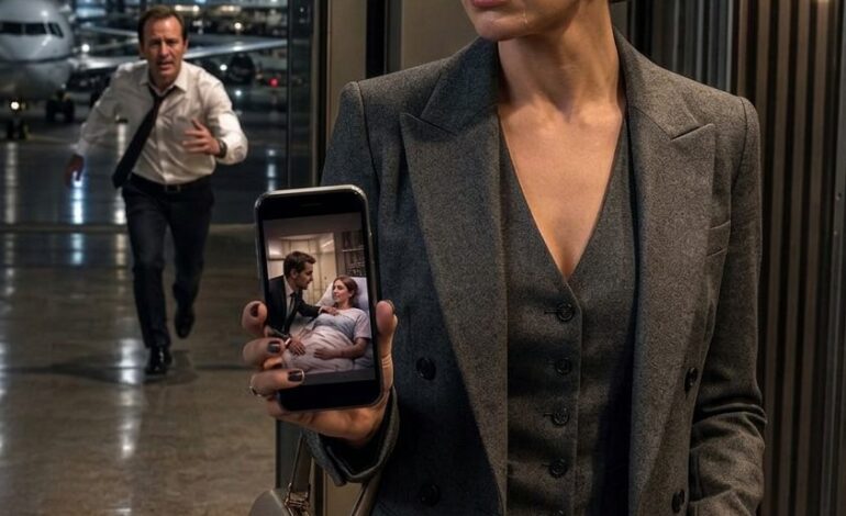 4 minutes avant mon vol vers Paris, j'ai vu mon mari milliardaire porter sa maîtresse secrète bébé... Mais quand j'ai posté 6 pièces de preuves de divorce, il a abandonné le bébé à l'hôpital et a précipité à la porte B23, mais il était trop tard...