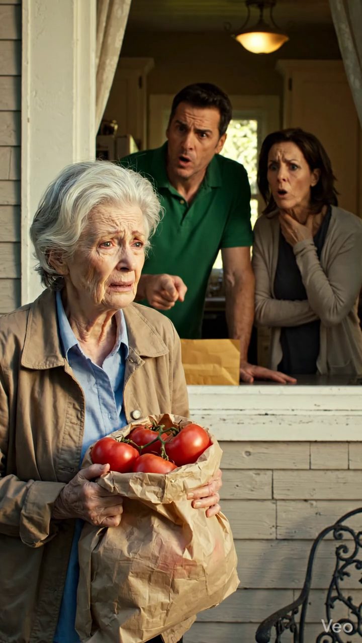 Je n'ai laissé que des tomates de jardin sur le porche de ma fille quand j'ai entendu mon fils à l'intérieur dire, 'Elle n'a pas à l'aimer. Elle doit juste y aller. Puis ma fille murmura mon nom, un étranger nommé Irène fut mentionné, et un mot fit geler ma main près de la porte. J'ai posé les tomates tranquillement, parce que soudain ils ne se sentaient plus comme un cadeau. Ils se sentaient comme la seule preuve que j'avais marché trop tôt. Pleins feux8