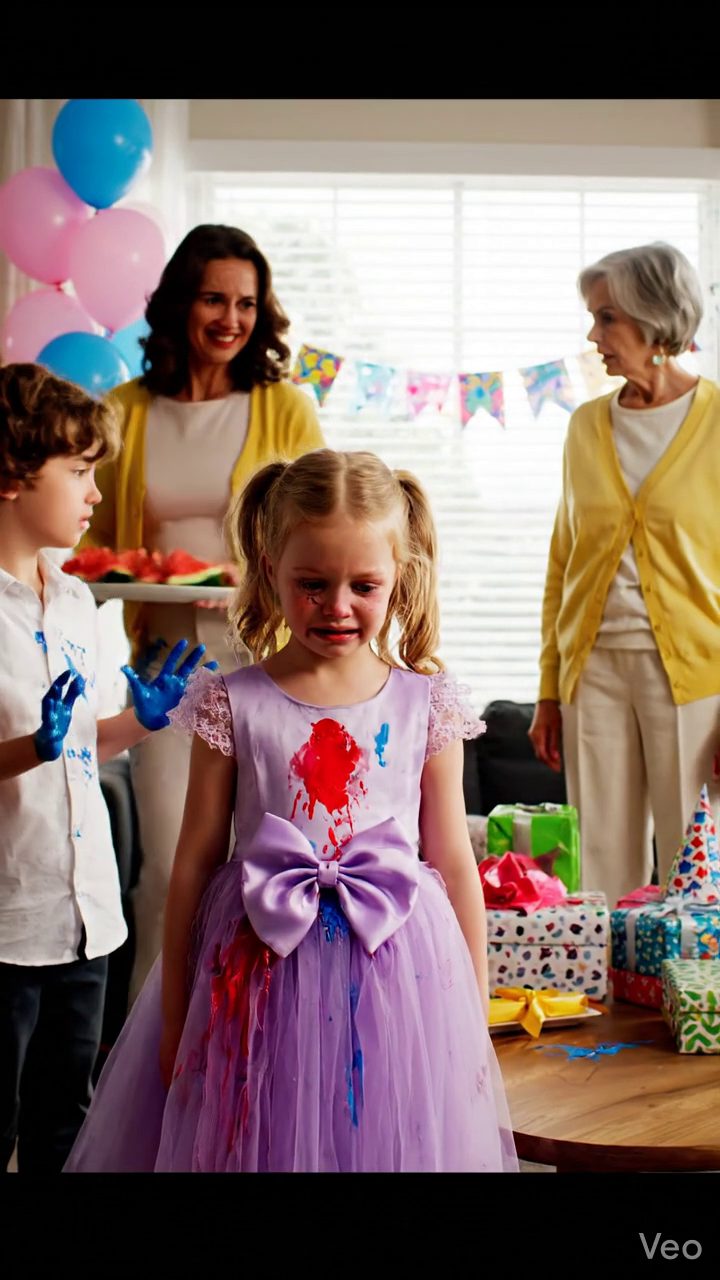 Ma mère a regardé ma sœur, les enfants couvrent ma fille, la robe d’anniversaire en givrage et juste ri, en disant, ils sont petits enfants. Nous sommes rentrés tôt sans faire une scène. La semaine prochaine, maman a appelé à demander pourquoi sa carte de crédit a fonctionné. Je suis resté calme et dit, parce que j’ai finalement arrêté de payer pour les gens qui ne peuvent pas respecter mon enfant. Nouvelles