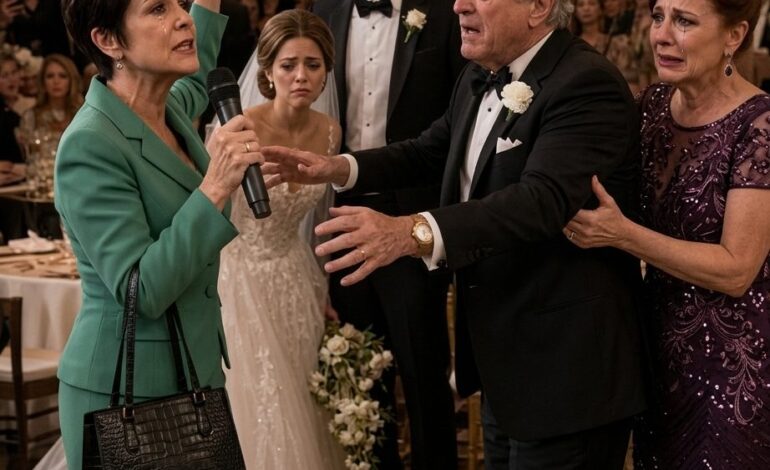 Lors du mariage de mon fils, vous m'avez pointé devant 650 invités et m'avez traité de poubelle, j'ai dit, prenant le microphone alors que la salle de bal se taisait, alors avant que cette réception de conte de fées continue, tout le monde devrait savoir dont la signature a payé pour chaque bougie, fleur, verre de champagne, et couché dans cette pièce.