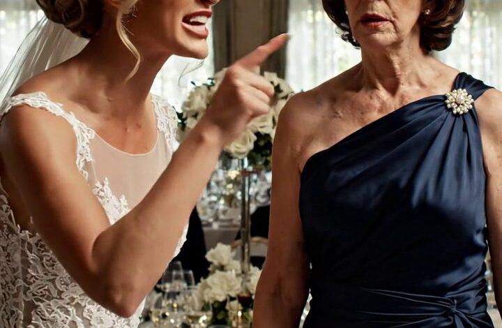 Au mariage de mon fils au Texas, l'épouse de Champagne m'a appelé un mendiant dans une robe bon marché, puis a frappé un gâteau à trois niveaux dans mon visage quand les invités ont levé leurs caméras mais quand un nom de 3 milliards de dollars sort de la foule, elle s'est rendue compte qu'elle avait choisi la mauvaise femme