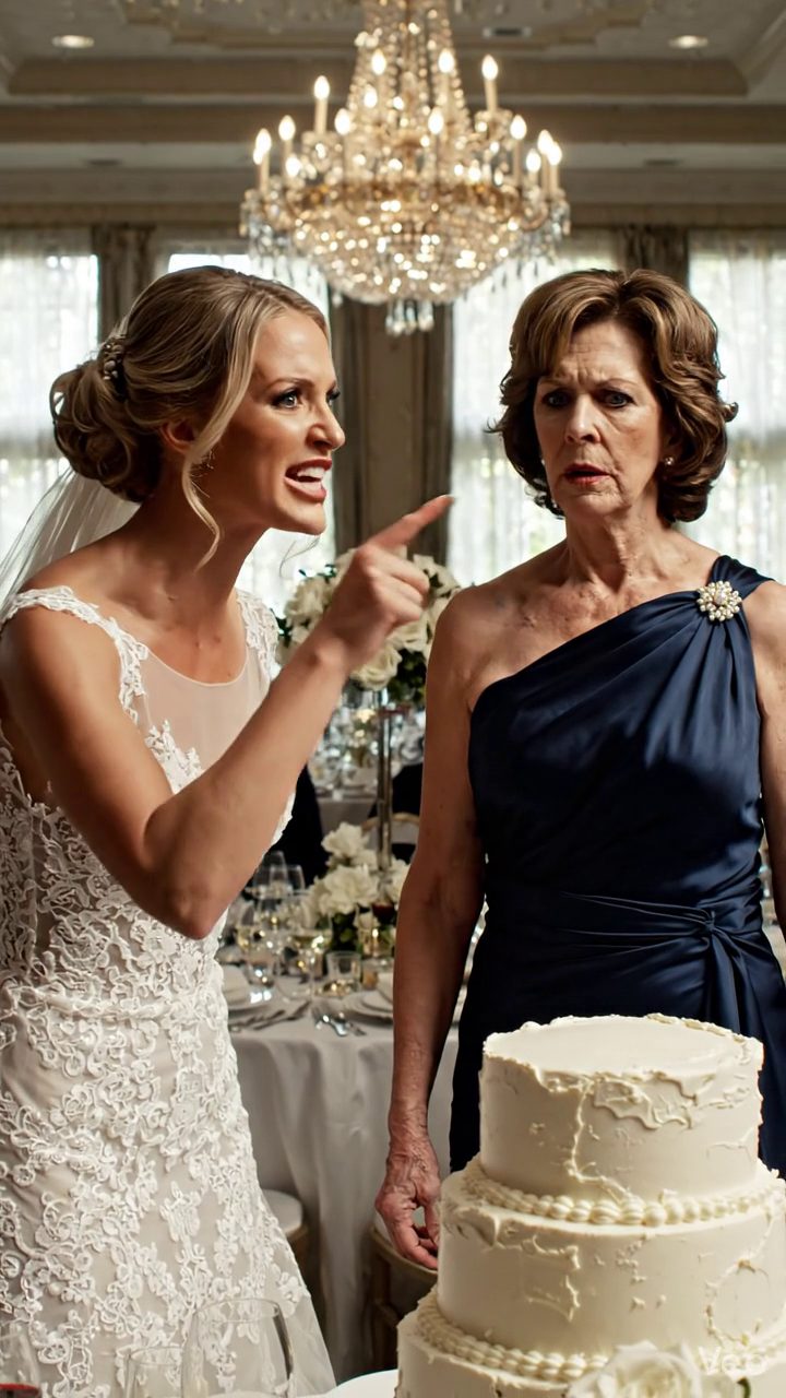 Au mariage de mon fils au Texas, l'épouse de Champagne m'a appelé un mendiant dans une robe bon marché, puis a frappé un gâteau à trois niveaux dans mon visage quand les invités ont levé leurs caméras mais quand un nom de 3 milliards de dollars sort de la foule, elle s'est rendue compte qu'elle avait choisi la mauvaise femme