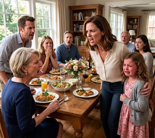 Pendant le dîner en famille, ma belle-mère a insulté ma fille de 8 ans devant tout le monde, disant qu'elle était moins jolie que ses cousins et qu'elle appelait des enfants des déceptions. Ma fille est devenue silencieuse. Je n'ai souri qu'en disant : Il vous reste environ trois heures. Elle ne savait pas ce qui allait arriver. Rois