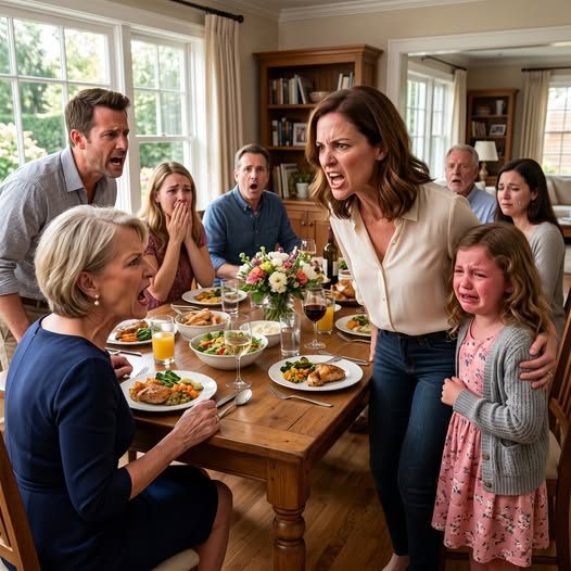 Pendant le dîner en famille, ma belle-mère a insulté ma fille de 8 ans devant tout le monde, disant qu’elle était moins jolie que ses cousins et qu’elle appelait des enfants des déceptions. Ma fille est devenue silencieuse. Je n’ai souri qu’en disant : Il vous reste environ trois heures. Elle ne savait pas ce qui allait arriver. Rois