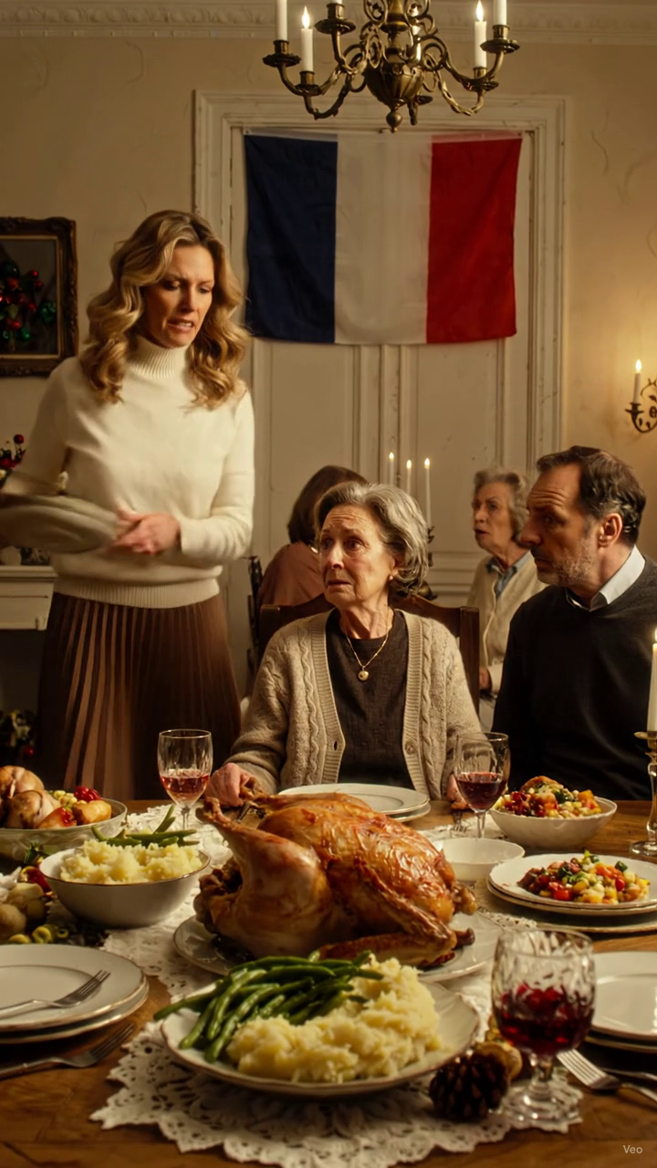 Au dîner d’Action de grâces de mon fils, sa femme m’assit près du garde-manger et dit aux invités que j’aide surtout dans la maison. J’ai souri en sachant que ma sécurité sociale avait payé leur facture d’essence, les frais de garderie et la dinde sur cette table pendant neuf mois. Puis elle m’a remis les assiettes sales avant le dessert. J’ai séché mes mains, ouvert mon téléphone et annulé le paiement automatique qu’elle pensait ne jamais arrêter.