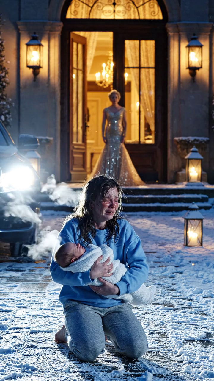 Elle a été jetée dans la neige avec son nouveau-né. Par Dawn, la femme qui a fermé la porte la suppliait de revenir.