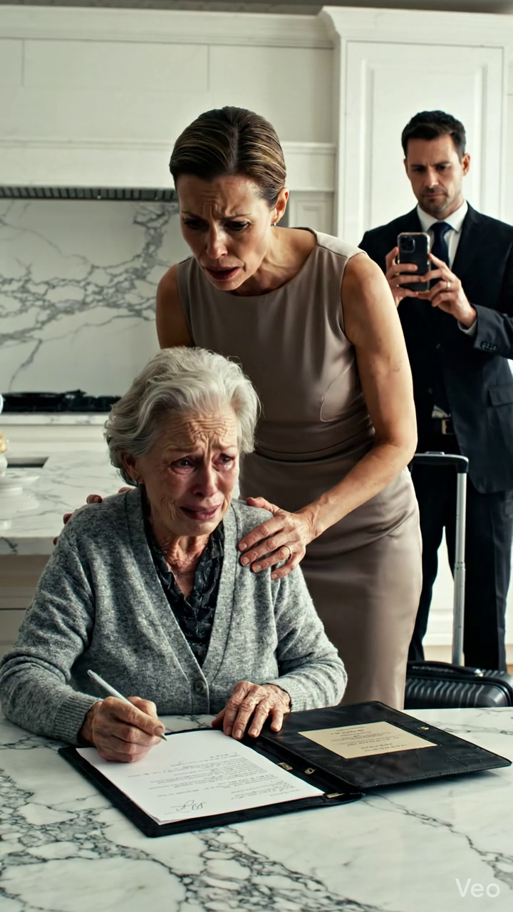 « Signez cette NDA et allez à la maison de retraite, ou je m'assurerai que votre fils ne vous parle plus jamais, » ma fiancée sifflait à ma mère. Maman a pleuré,
