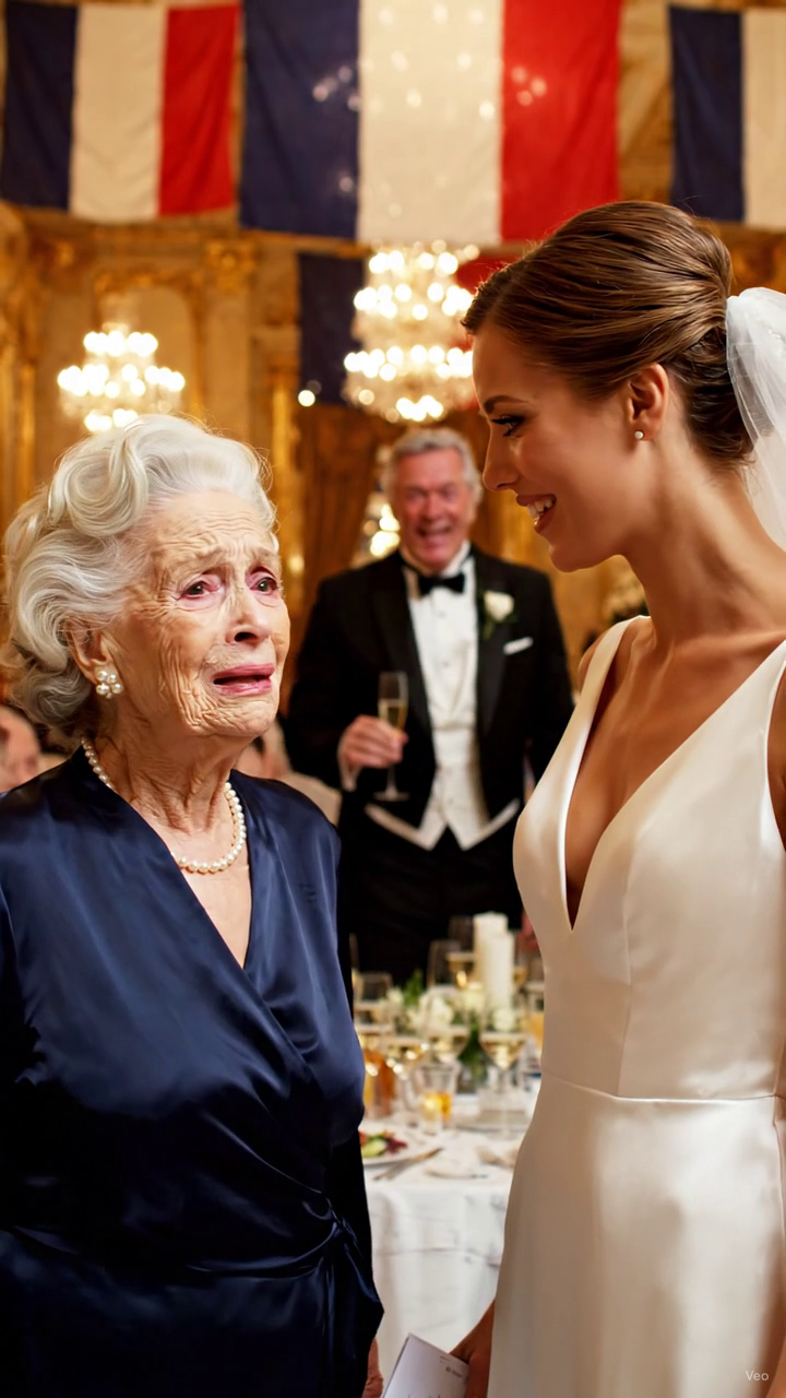 Ils riaient à la veuve dans la vieille robe de la marine jusqu'à ce que le Toast de mariage révèle qu'elle possédait le Groom, la salle de bal, et la mariée.