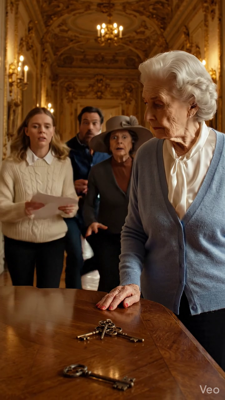 Elle a laissé les clés sur la table. Puis son fils a lu la lettre.