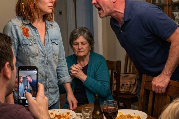 « Comment oses-tu dire non à ma mère ? – Mon mari et sa mère ont essayé de me forcer à céder mon appartement lors d’un dîner de famille, mon mari m’a lancé une assiette, je les ai expulsés de ma propriété et je les ai jetés