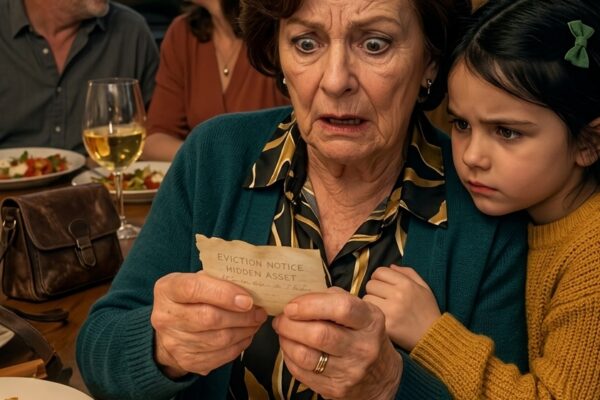 Ma famille m’a offert un dîner chaleureux pour mon 60e anniversaire, jusqu’à ce que ma petite-fille me glisse une note dans la main qui disait : « Cours.