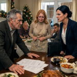 « Pourquoi portez-vous toujours un tablier ? » – Mon grand-père a demandé lors du dîner de Noël – Quelques secondes plus tard, il a découvert que ma tante avait volé 90 000 $ qui m’était destiné et m’avait laissé vivre comme une servante