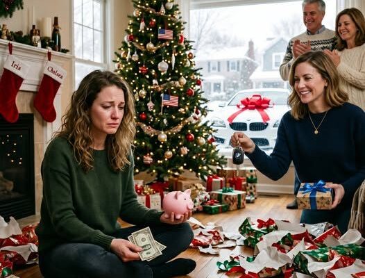 À Noël, ma sœur a obtenu une BMW $60K voiture; j’ai obtenu une banque de 2 $; je me suis enfui; puis papa a laissé un message vocal.