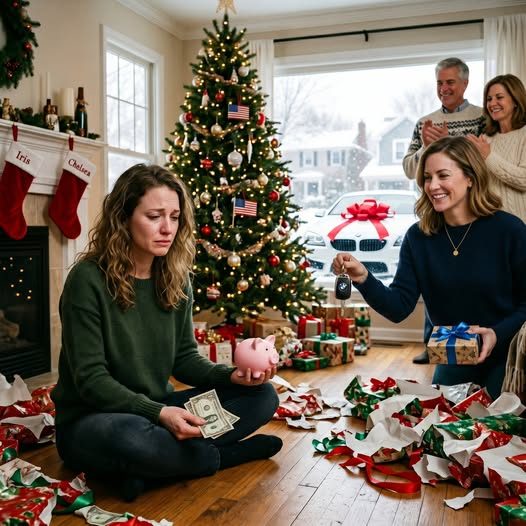 À Noël, ma sœur a obtenu une BMW $60K voiture; j'ai obtenu une banque de 2 $; je me suis enfui; puis papa a laissé un message vocal.