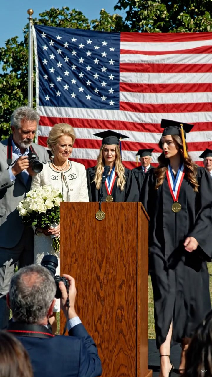 Je me suis tenu sur la scène de graduation de ma soeur jumelle pendant que mes parents étaient assis au premier rang en souriant pour elle, et au moment où mon nom a été annoncé comme valedictorien, ils ont réalisé que la fille qu'ils humiliaient comme ne valant pas l'investissement était devenue le seul que tout le monde était debout pour.