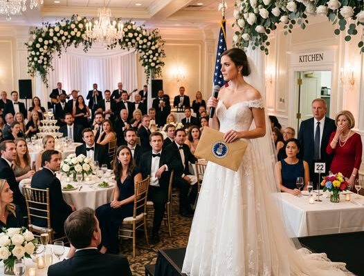 15 ans après que mon père m’ait jeté dehors, je l’ai vu au mariage de ma soeur; S’il n’y avait pas de pitié, personne ne t’aurait invité ; j’ai siroté mon vin et j’ai souri ; puis la mariée a pris le micro, m’a salué, a dit, au major-général Evelyn…